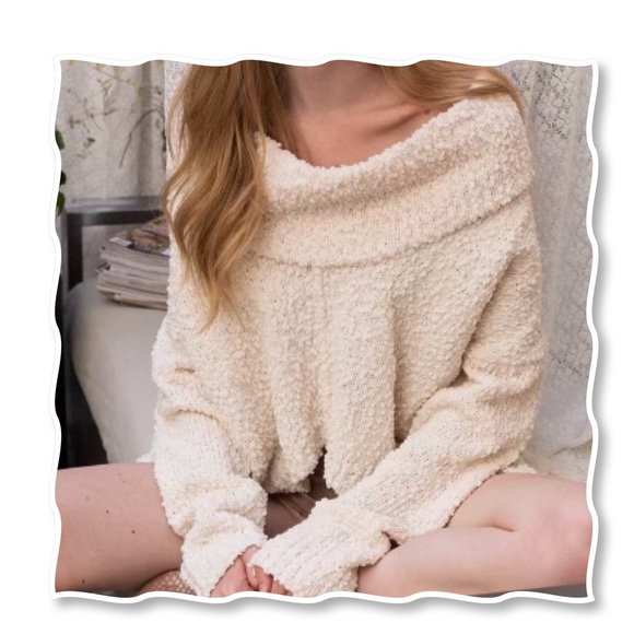 Cowl Neck Sweater Cream Neutral - Picture 5 of 11